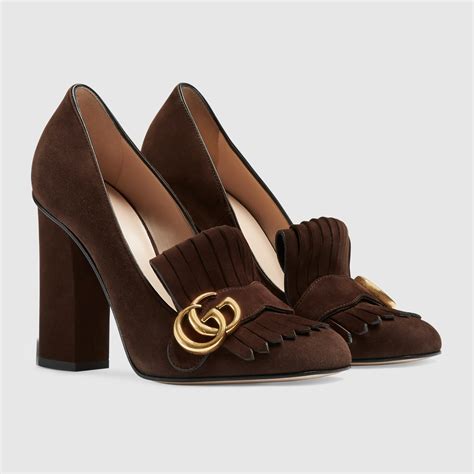 gucci suede pumps|vintage gucci pumps.